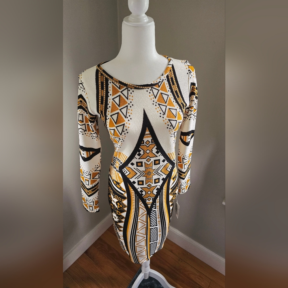 LuLaRoe Elegant - Debbie - Black and Gold Dress